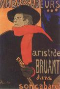 Henri de toulouse-lautrec Aristide Bruant in his Cabaret china oil painting artist